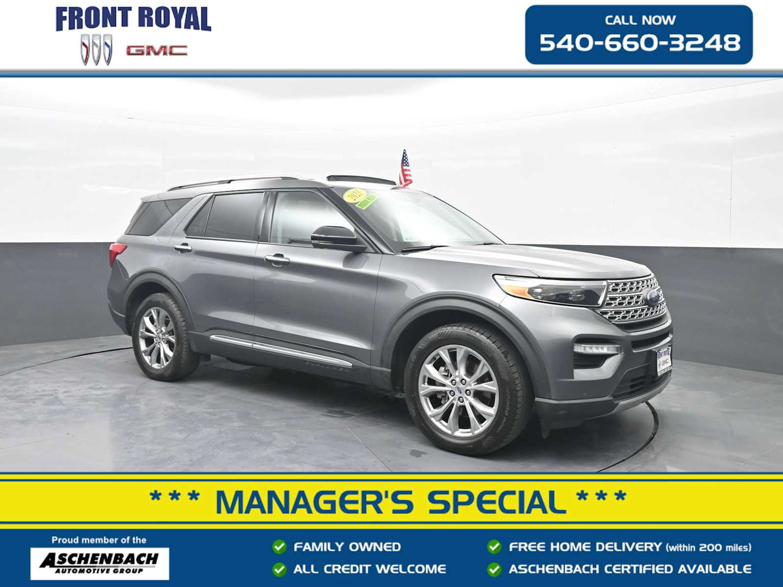 Used 2021 Ford Explorer Limited w/ Equipment Group 301A AWD/4WD image 1