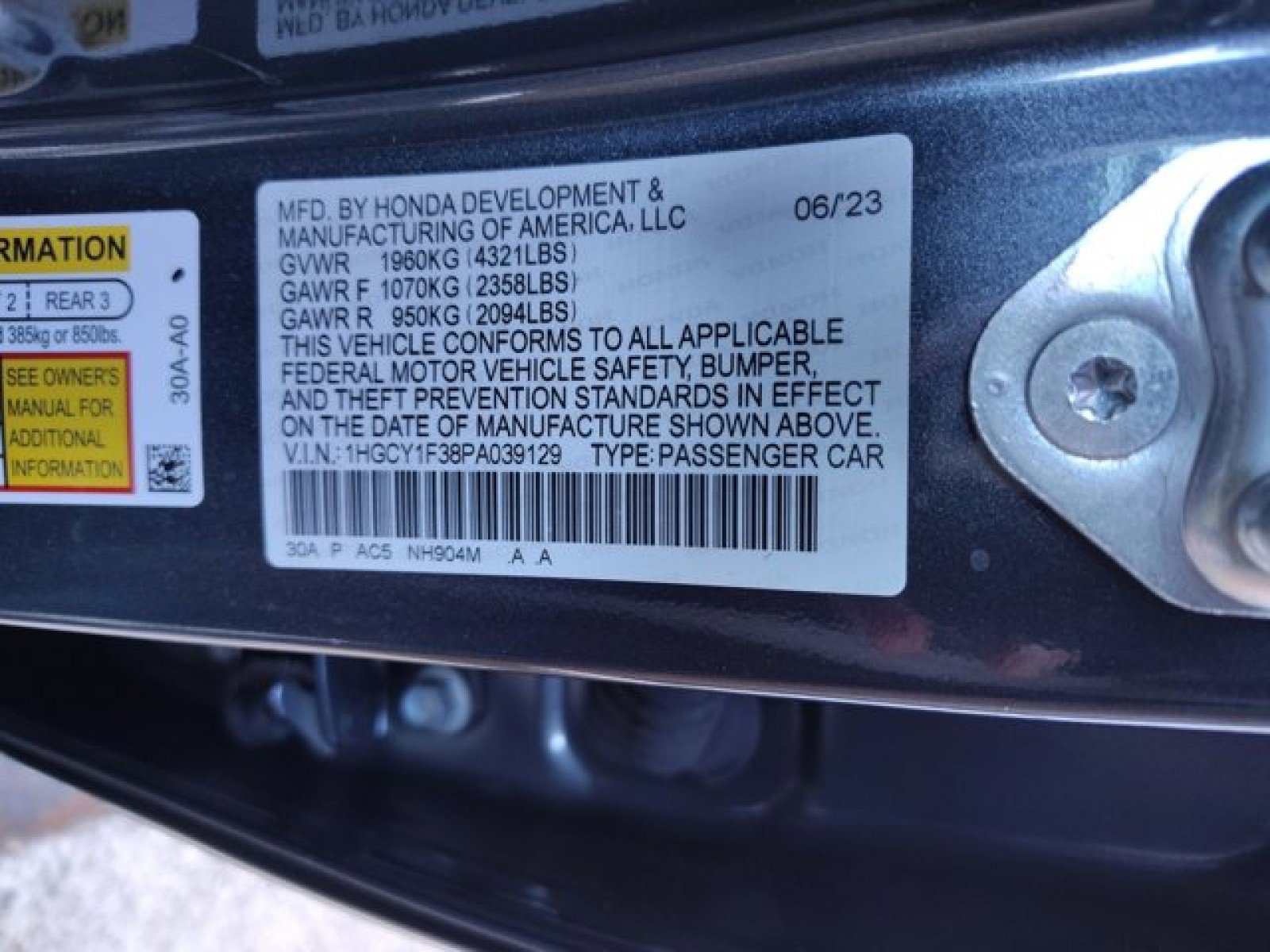 Used 2023 Honda Accord EX image 24