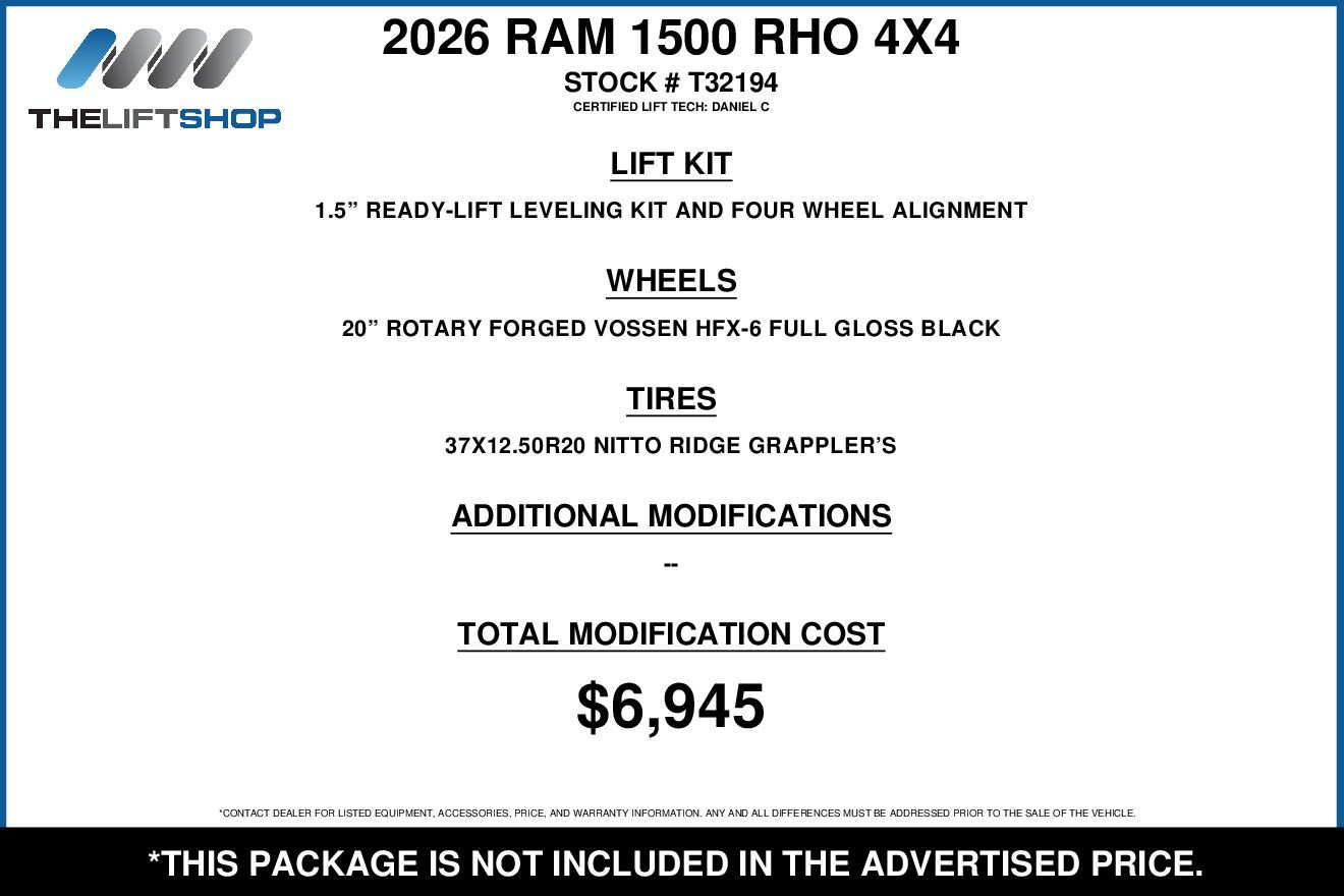 Used 2026 RAM 1500 RHO w/ RHO Level 1 Equipment Group video 2