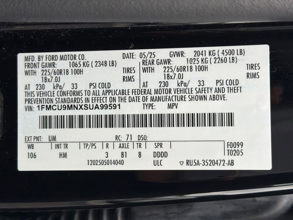 Used 2025 Ford Escape ST-Line AWD/4WD image 31