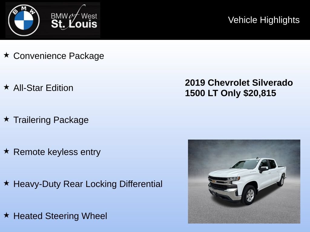 Used 2019 Chevrolet Silverado 1500 LT w/ All-Star Edition AWD/4WD image 8