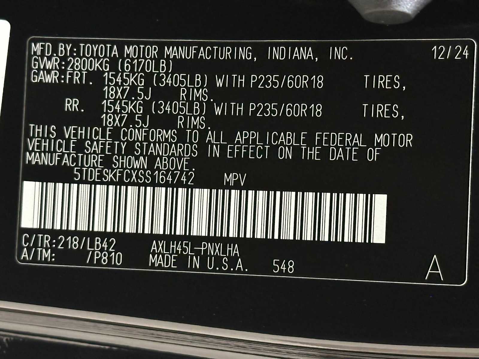 Certified 2025 Toyota Sienna Platinum image 32