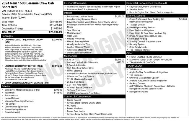 Used 2024 RAM 1500 Laramie image 33