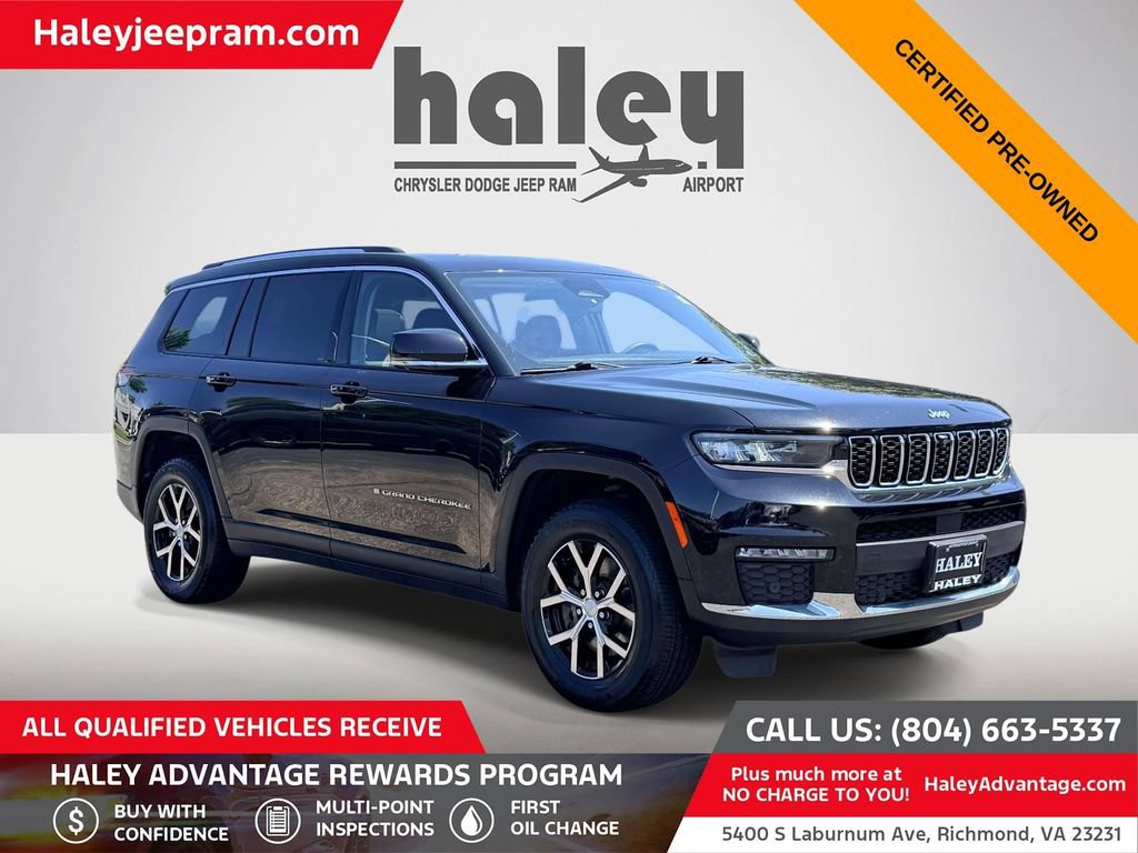 Certified 2023 Jeep Grand Cherokee L Limited w/ Luxury Tech Group II