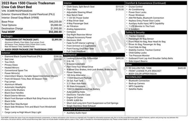 Used 2023 RAM 1500 Tradesman w/ Tradesman SXT Package AWD/4WD image 14