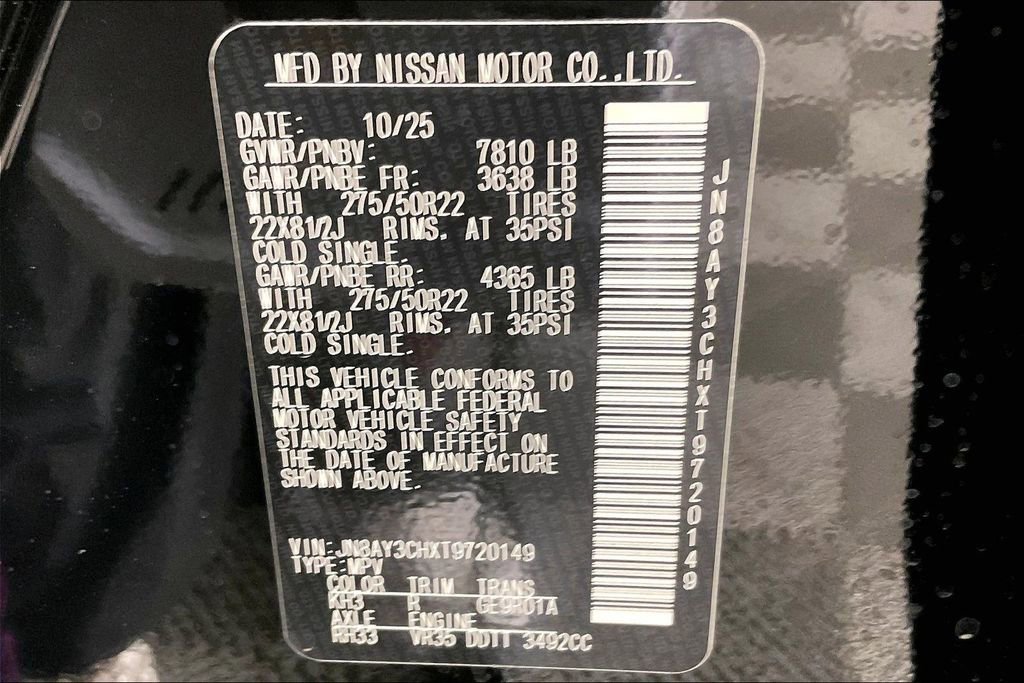 New 2026 Nissan Armada Platinum Reserve image 27