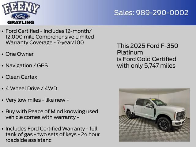 Certified 2025 Ford F350 Platinum image 5