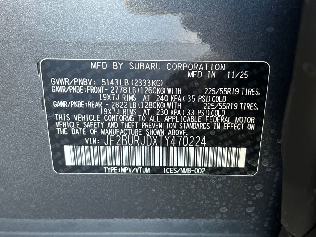 New 2026 Subaru Outback Touring XT image 35