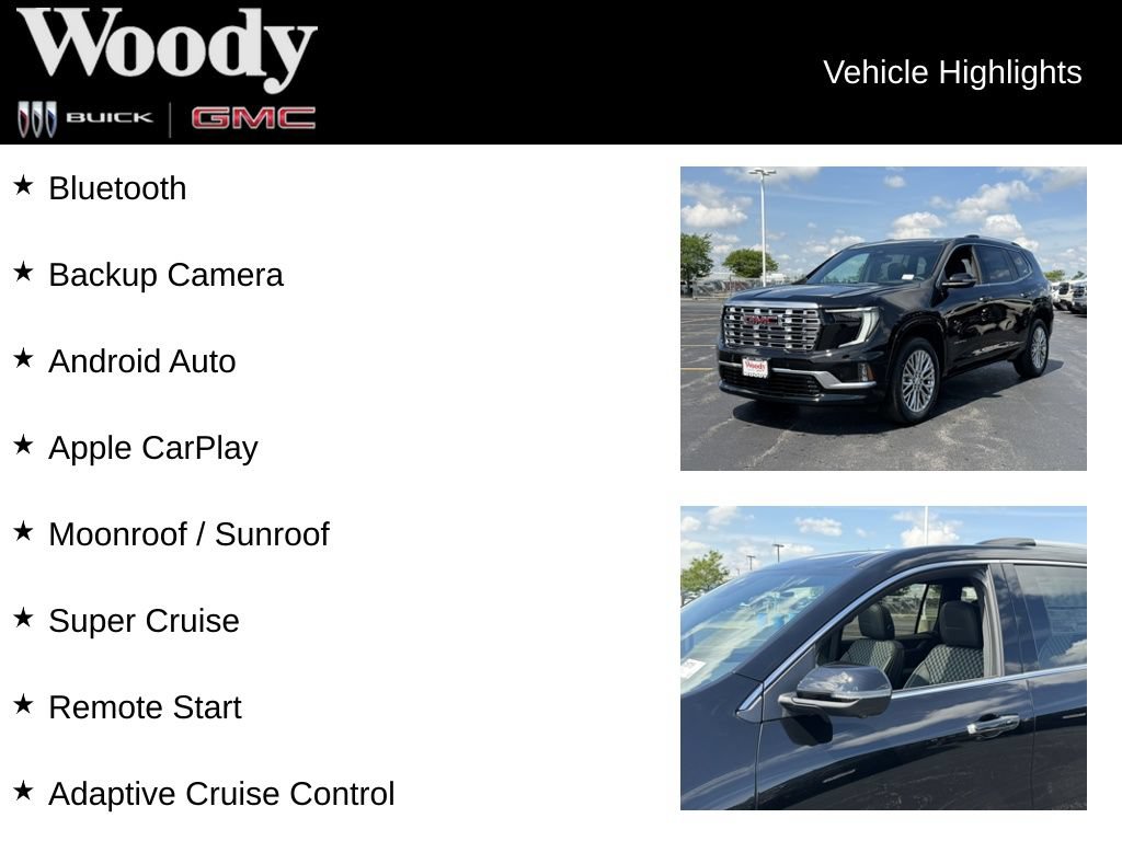 New 2026 GMC Acadia Denali w/ Super Cruise Package AWD/4WD image 3