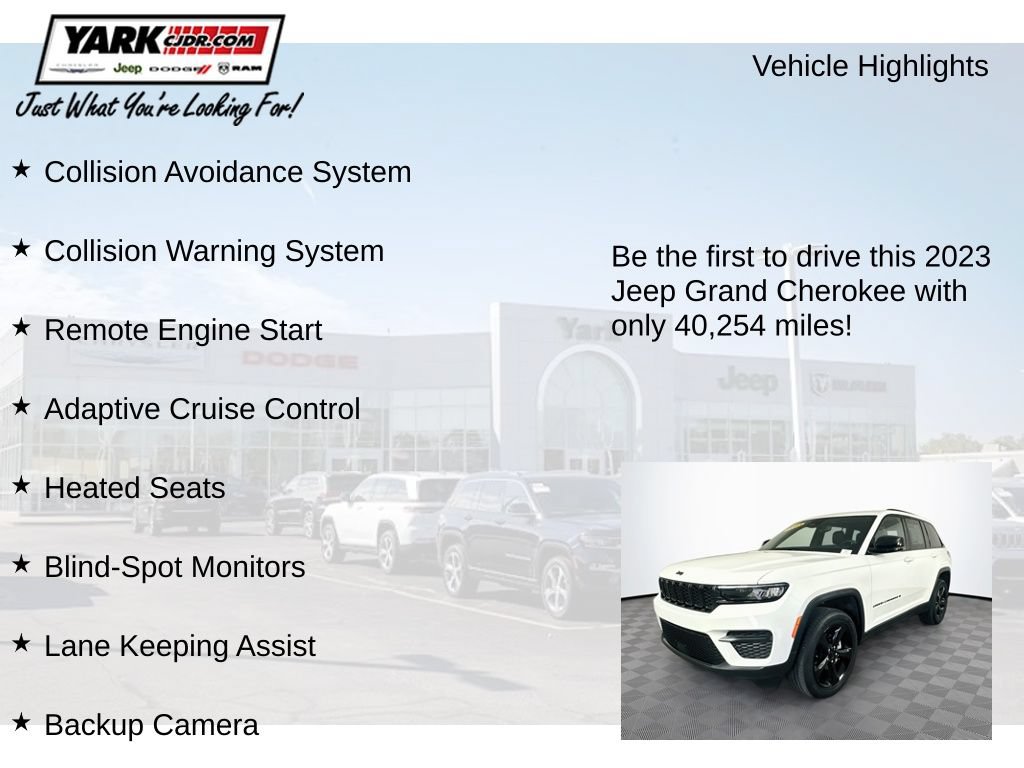 Certified 2023 Jeep Grand Cherokee Altitude AWD/4WD image 13