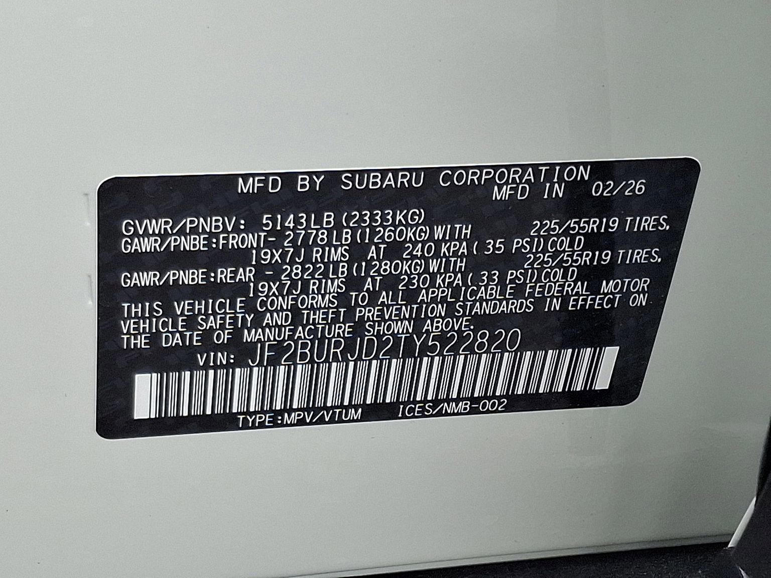New 2026 Subaru Outback Wilderness AWD/4WD image 12