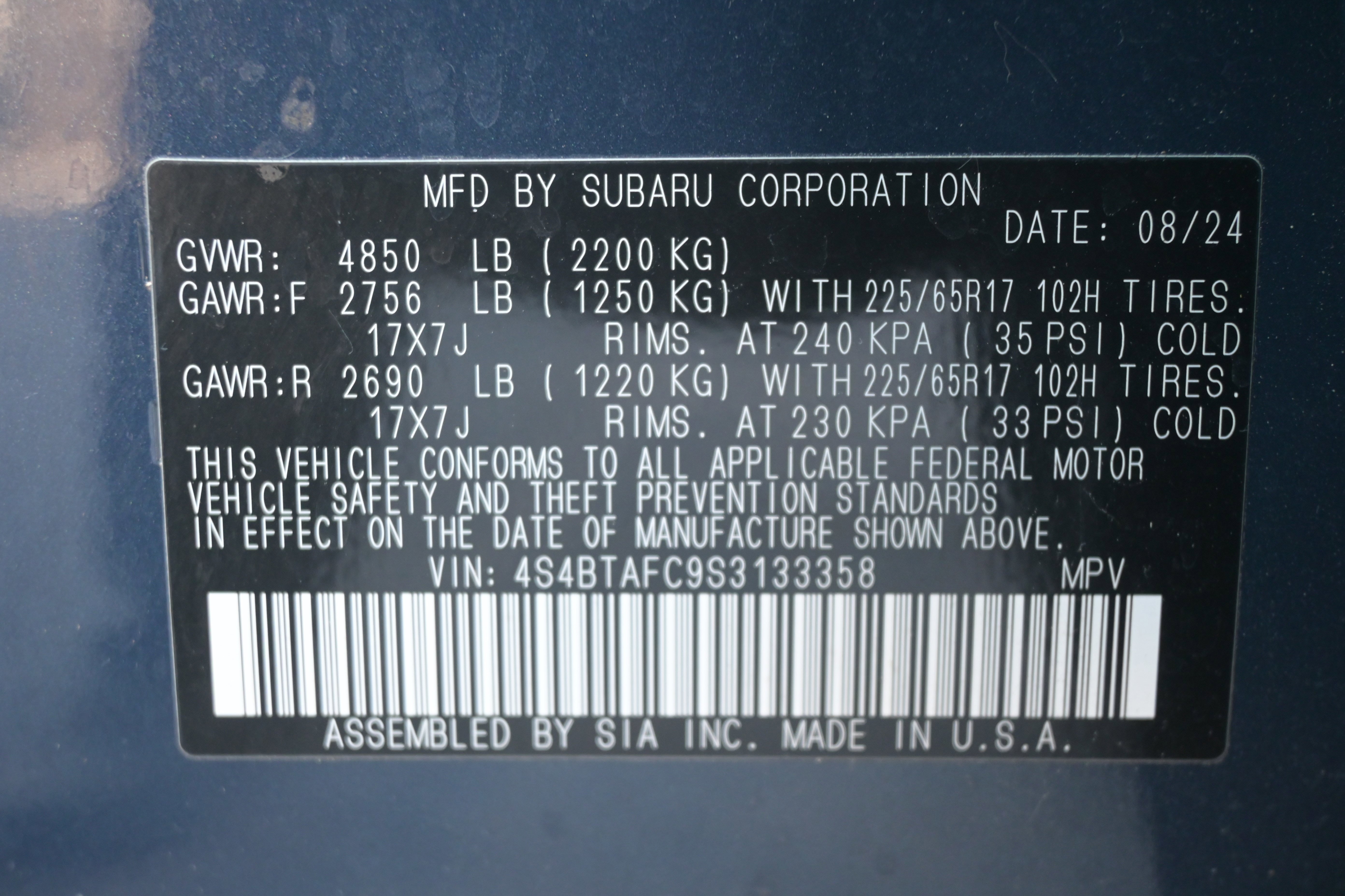 Certified 2025 Subaru Outback Premium image 37