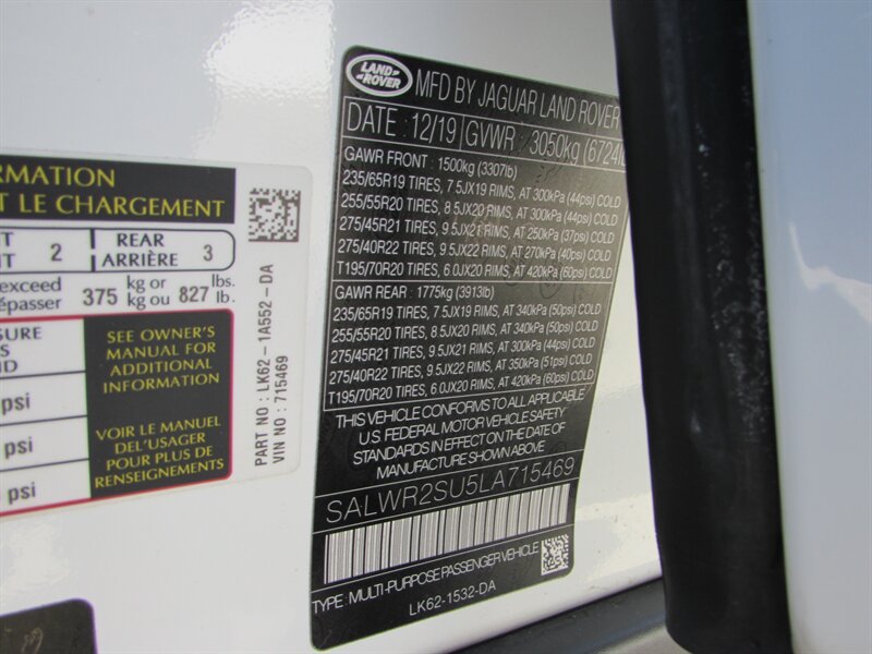 Used 2020 Land Rover Range Rover Sport HSE AWD/4WD image 36