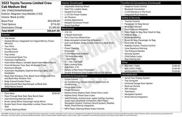 Used 2023 Toyota Tacoma Limited image 7