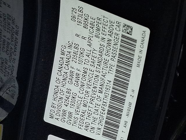 Certified 2026 Honda Civic Sport image 28