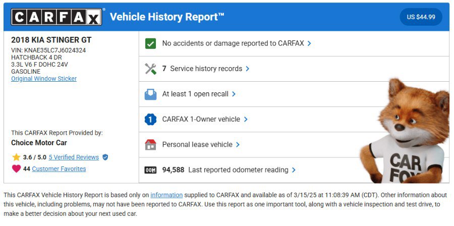 Used 2018 Kia Stinger GT image 2