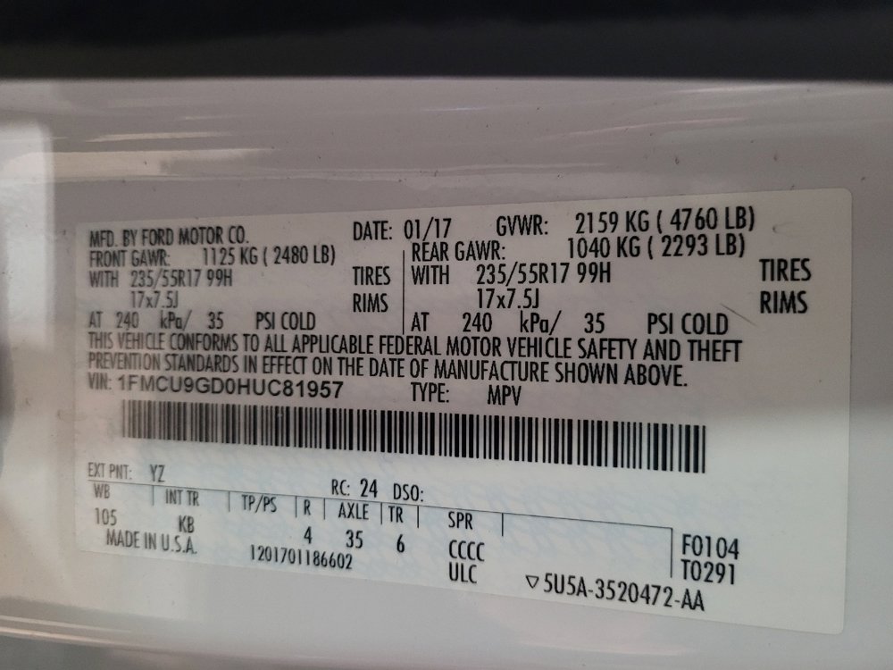 Used 2017 Ford Escape SE image 33