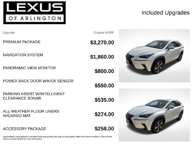 Used 2020 Lexus NX 300 AWD w/ Premium Package image 4