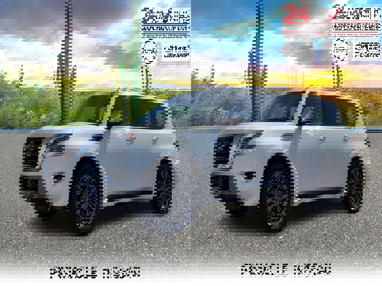 Certified 2024 Nissan Armada Platinum w/ Captain's Chairs Package