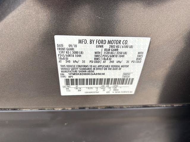 Certified 2019 Ford Explorer XLT AWD/4WD image 21