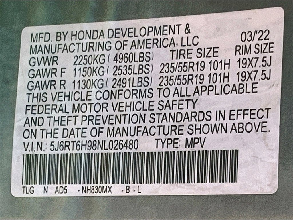 Used 2022 Honda CR-V Touring image 33