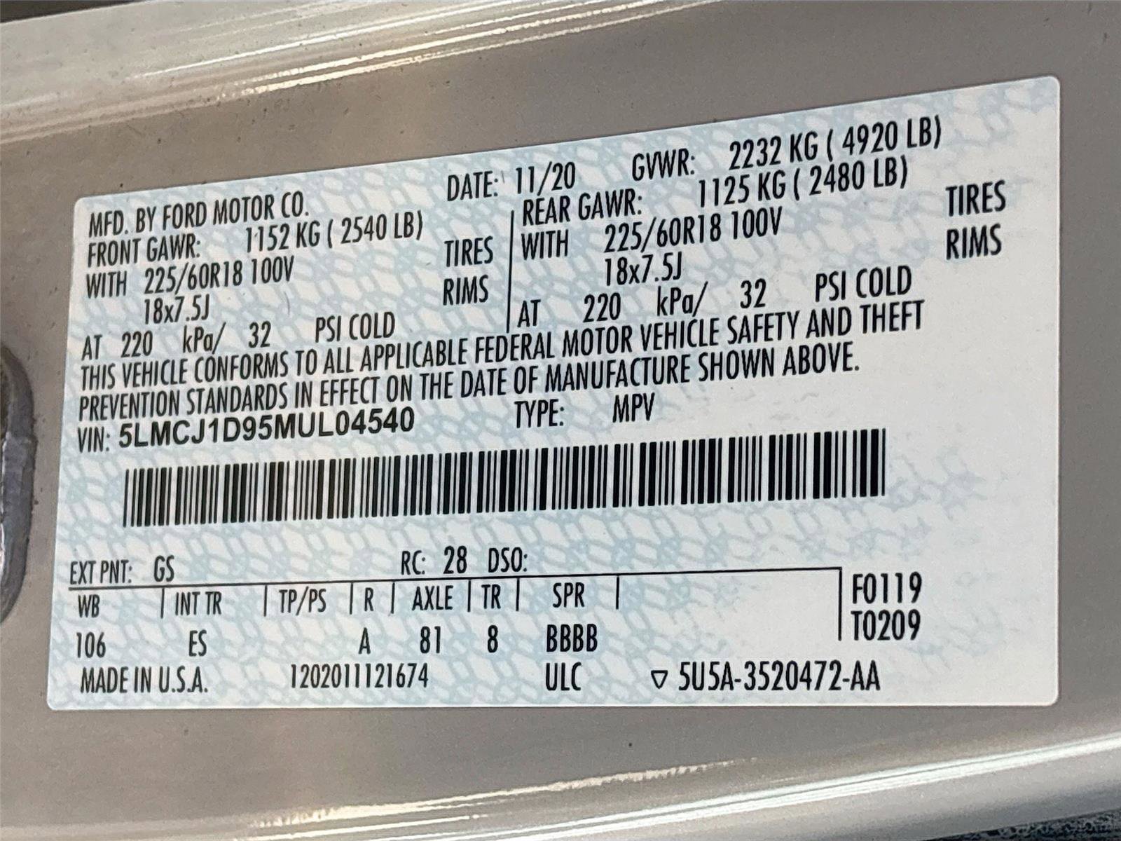 Used 2021 Lincoln Corsair Standard w/ Towing Package I image 36