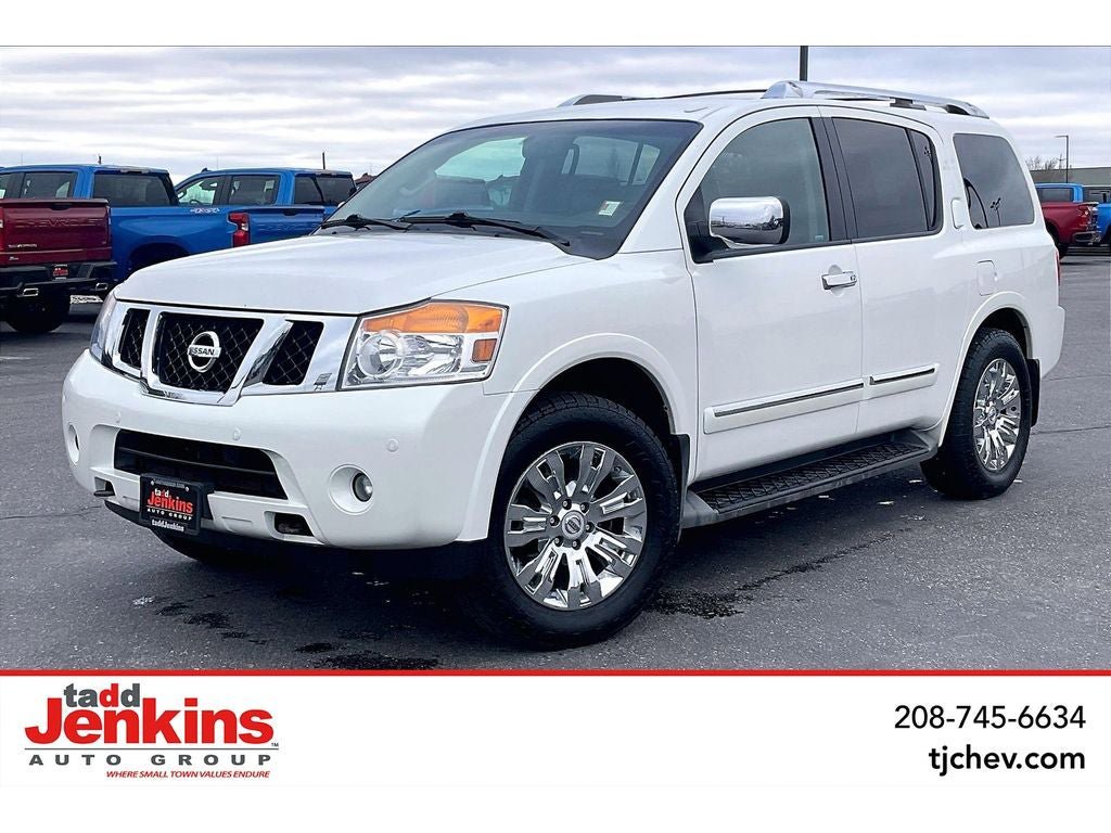 Used 2015 Nissan Armada Platinum w/ 2nd Row Captain Seat Package video 1
