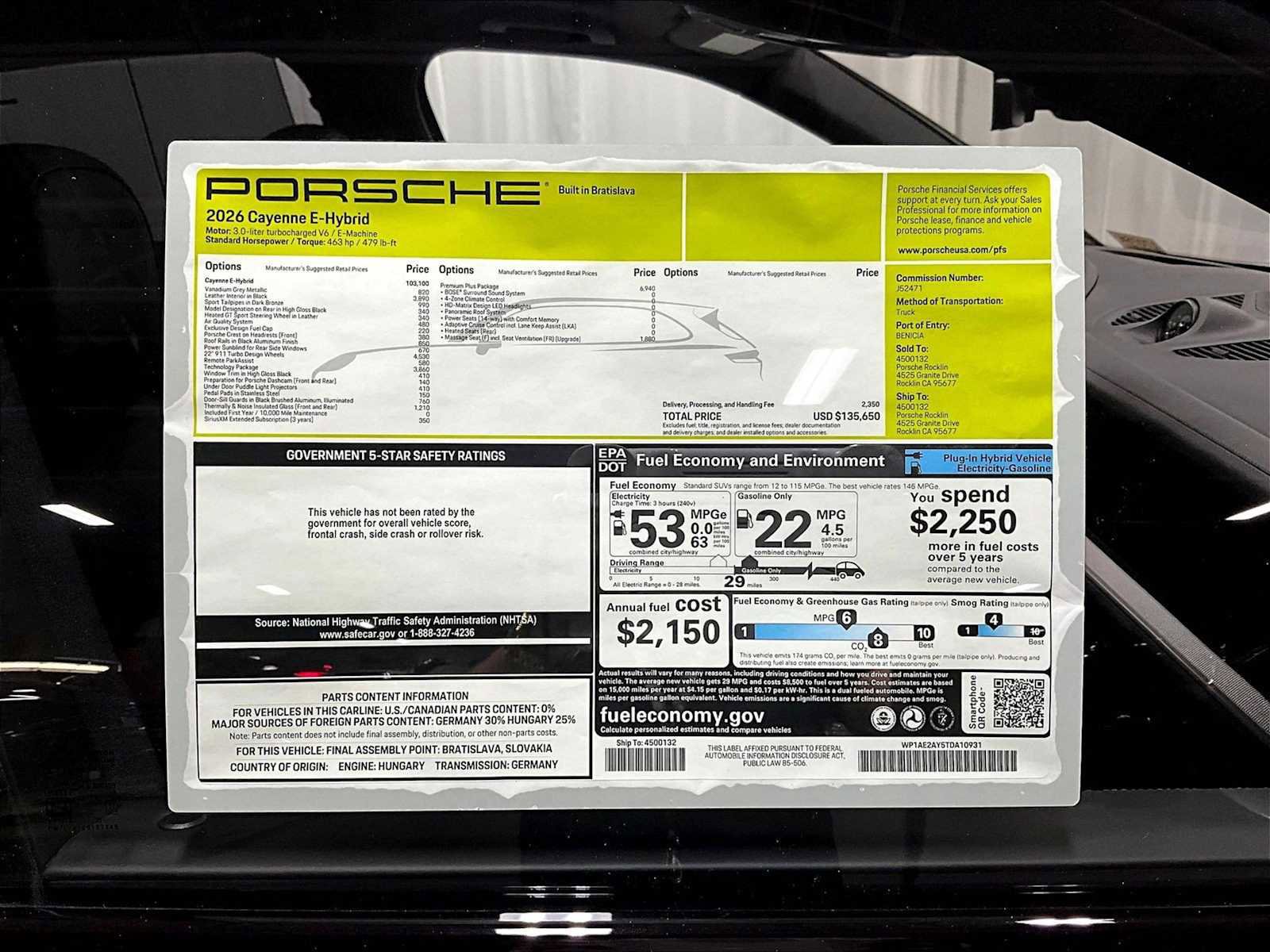 New 2026 Porsche Cayenne E-Hybrid AWD/4WD image 31