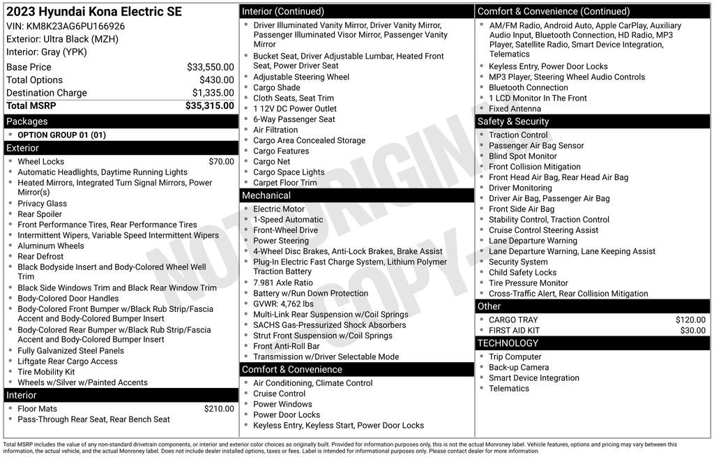 Certified 2023 Hyundai Kona SE image 30