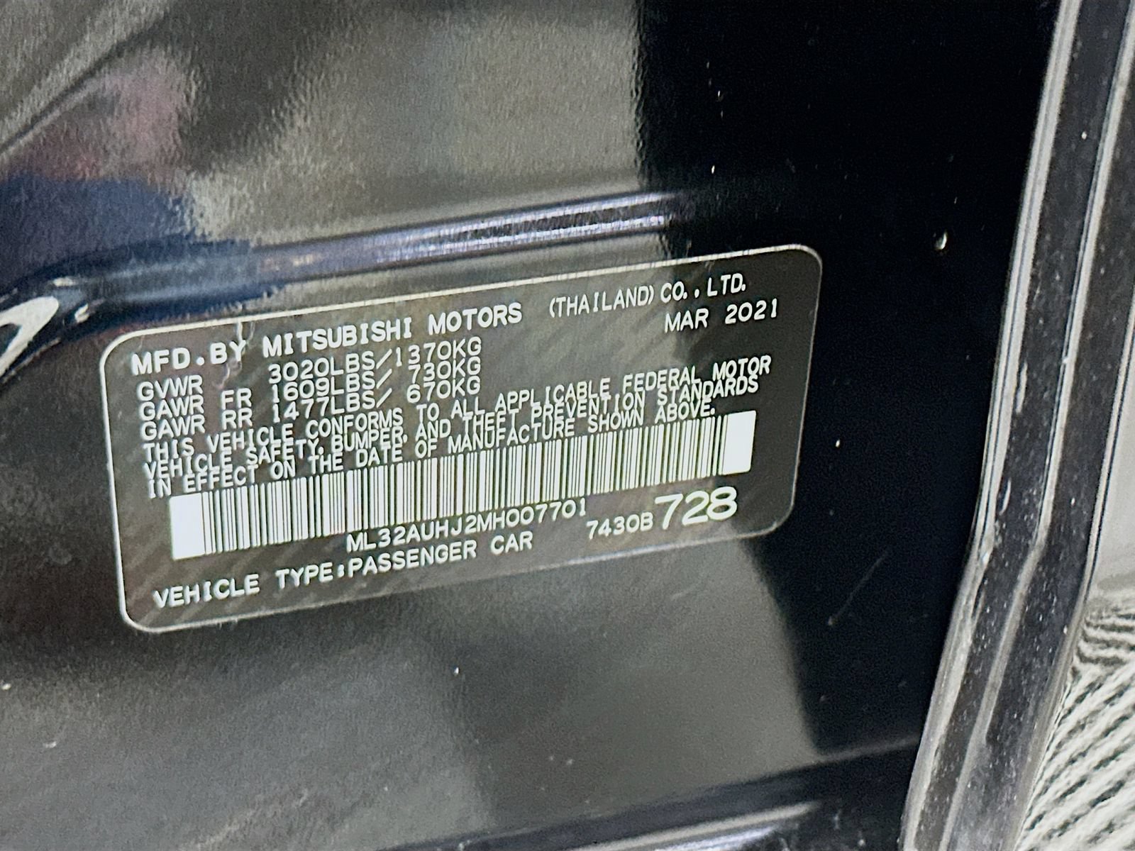 Used 2021 Mitsubishi Mirage ES FWD image 29
