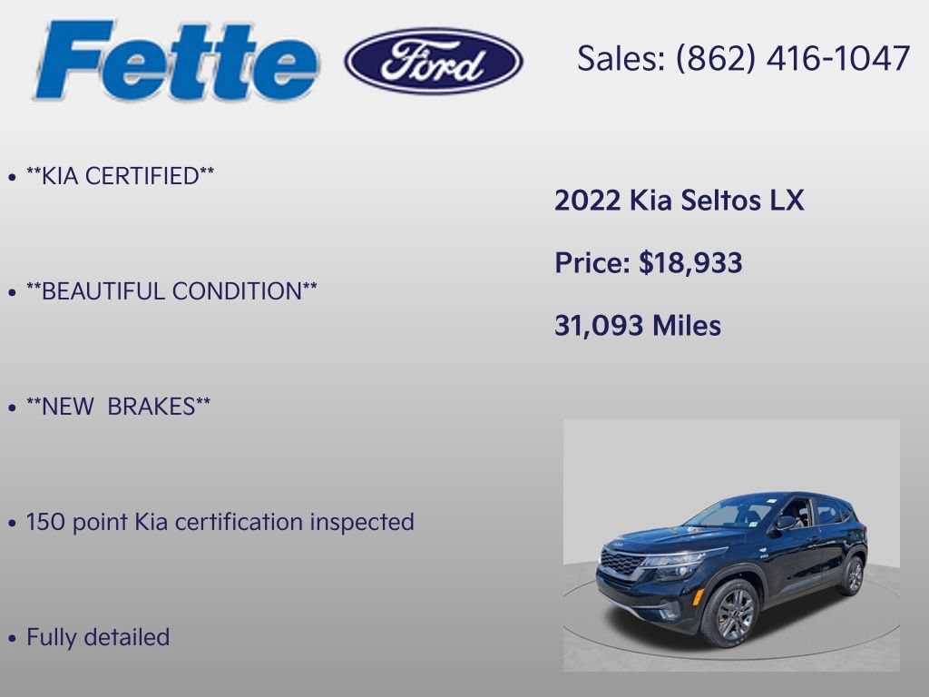 Certified 2022 Kia Seltos LX AWD/4WD image 7