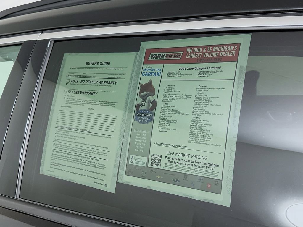 Used 2024 Jeep Compass Limited w/ Elite Group image 13