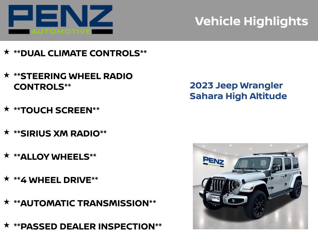Used 2023 Jeep Wrangler Unlimited Sahara AWD/4WD image 7