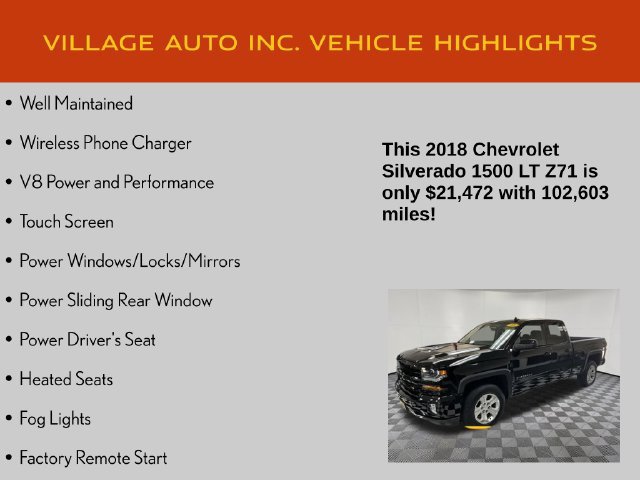 Used 2018 Chevrolet Silverado 1500 LT w/ All Star Edition AWD/4WD image 7