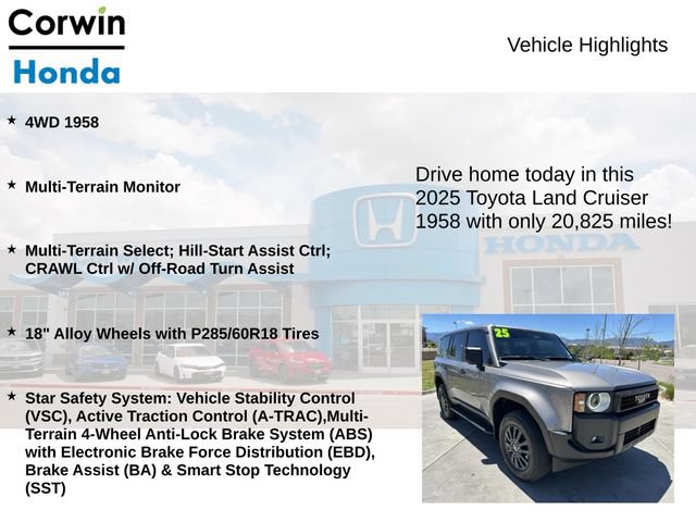 Used 2025 Toyota Land Cruiser 1958 AWD/4WD image 6