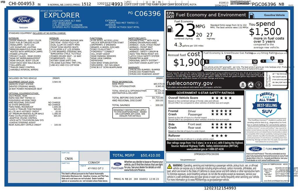 Used 2023 Ford Explorer XLT w/ Equipment Group 202A image 40