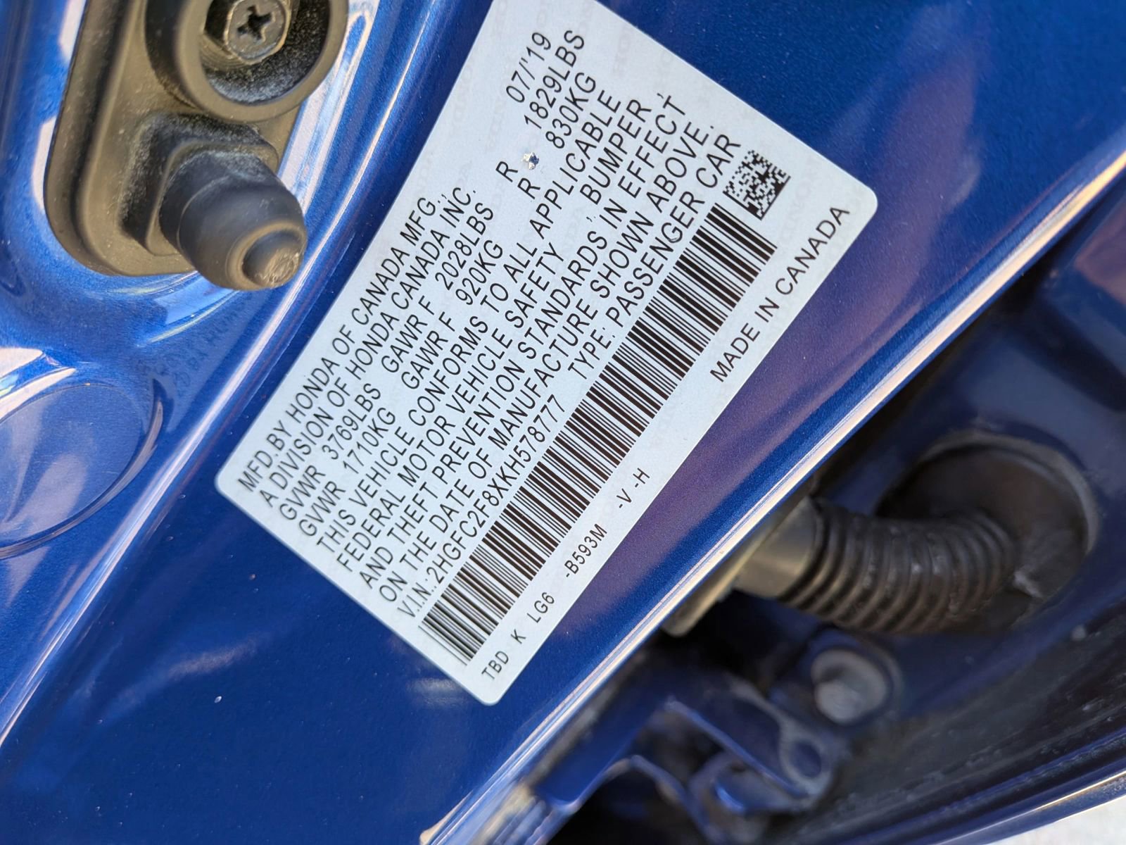 Used 2019 Honda Civic Sport image 55