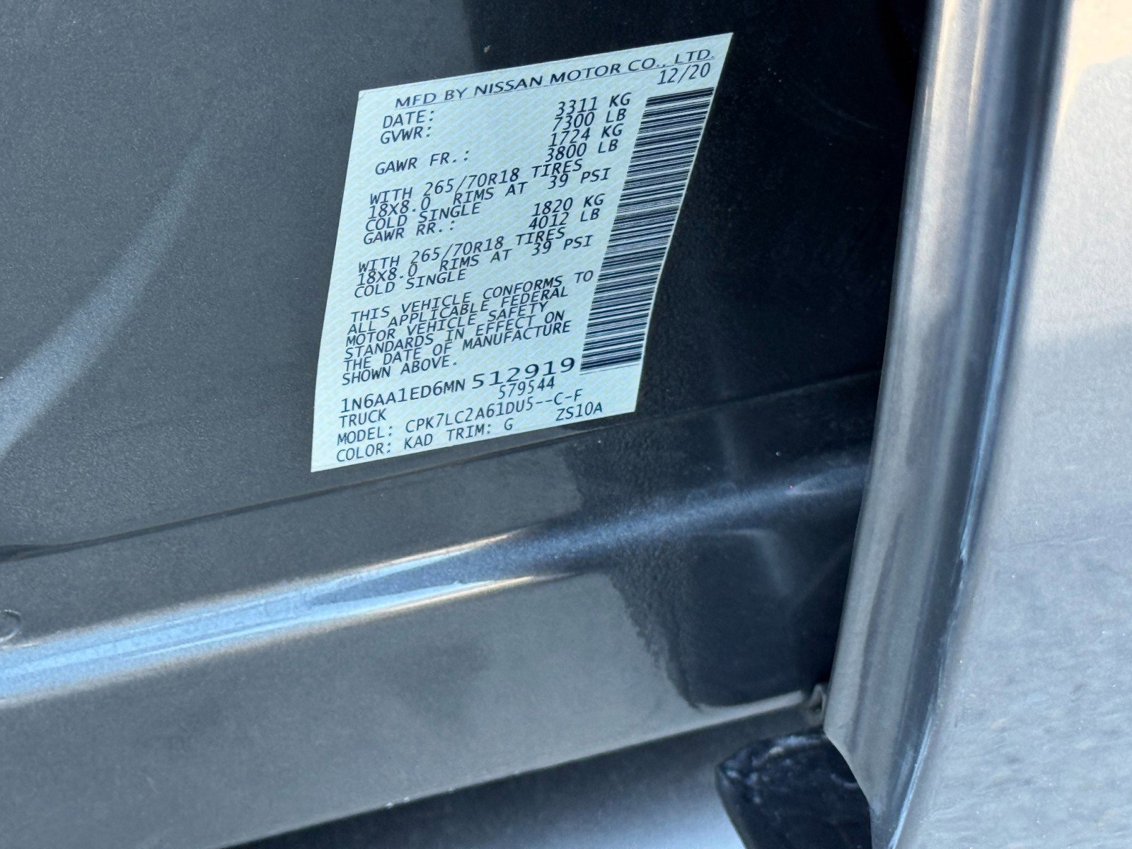 Used 2021 Nissan Titan SV w/ SV Convenience Package AWD/4WD image 37