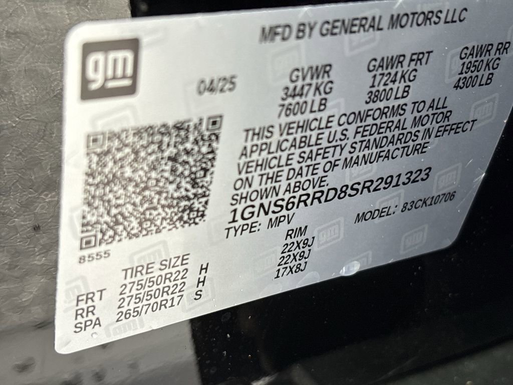 Certified 2025 Chevrolet Tahoe RST w/ Comfort Package image 36