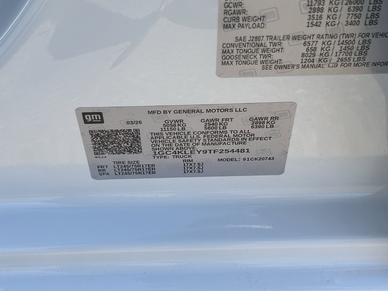 Certified 2026 Chevrolet Silverado 2500 W/T w/ WT Convenience Package AWD/4WD image 31