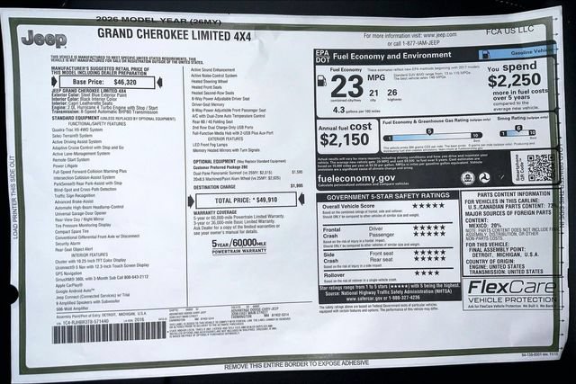 Used 2026 Jeep Grand Cherokee Limited AWD/4WD image 22