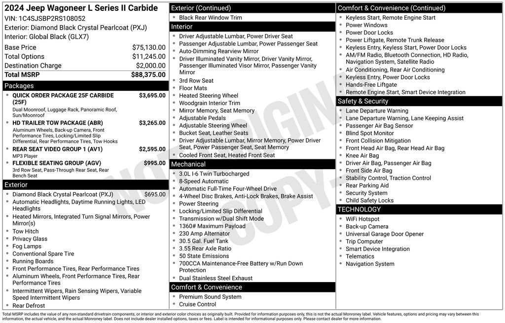 Used 2024 Jeep Wagoneer L Series II image 47