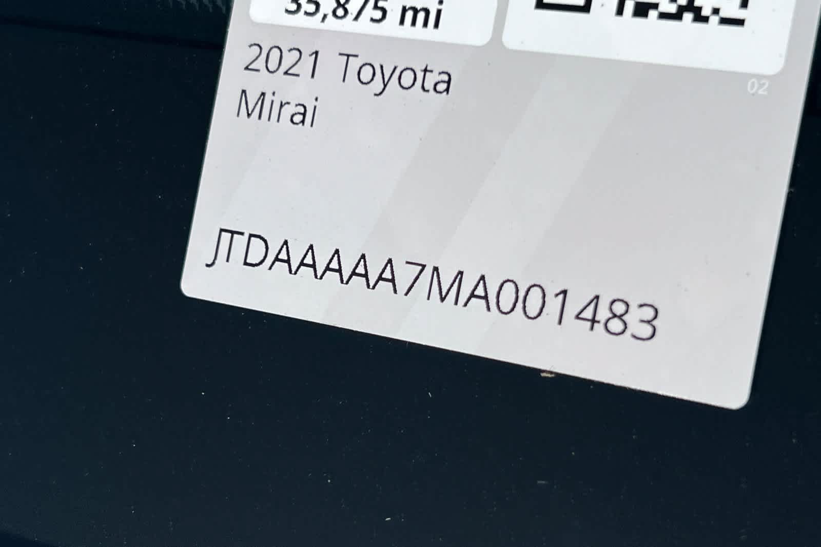 Certified 2021 Toyota Mirai w/ Advanced Technology Package RWD image 23