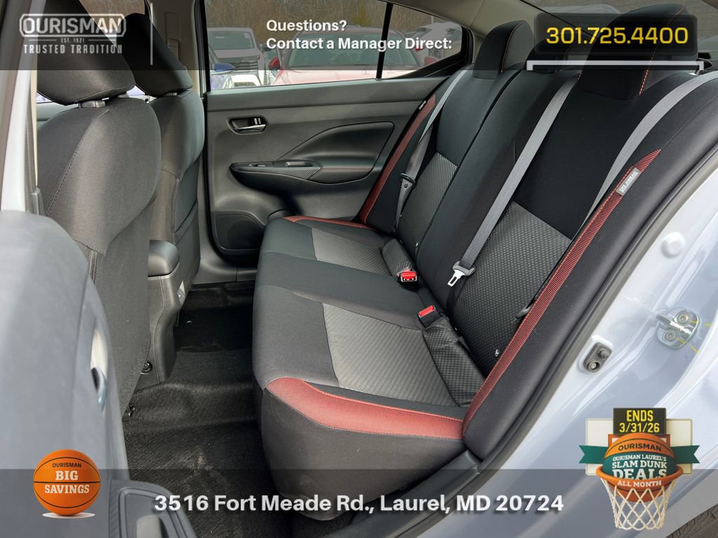 New 2025 Nissan Versa SR w/ Trunk Package image 18