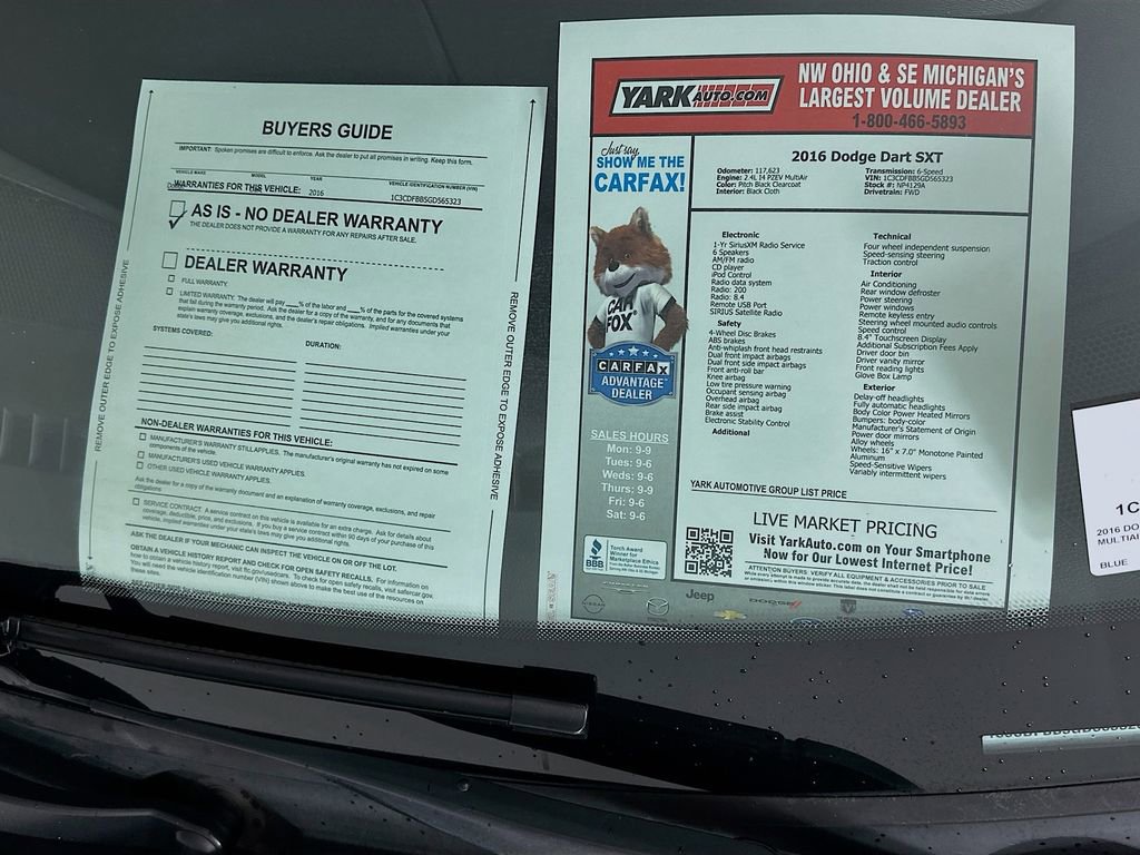 Used 2016 Dodge Dart SXT image 13