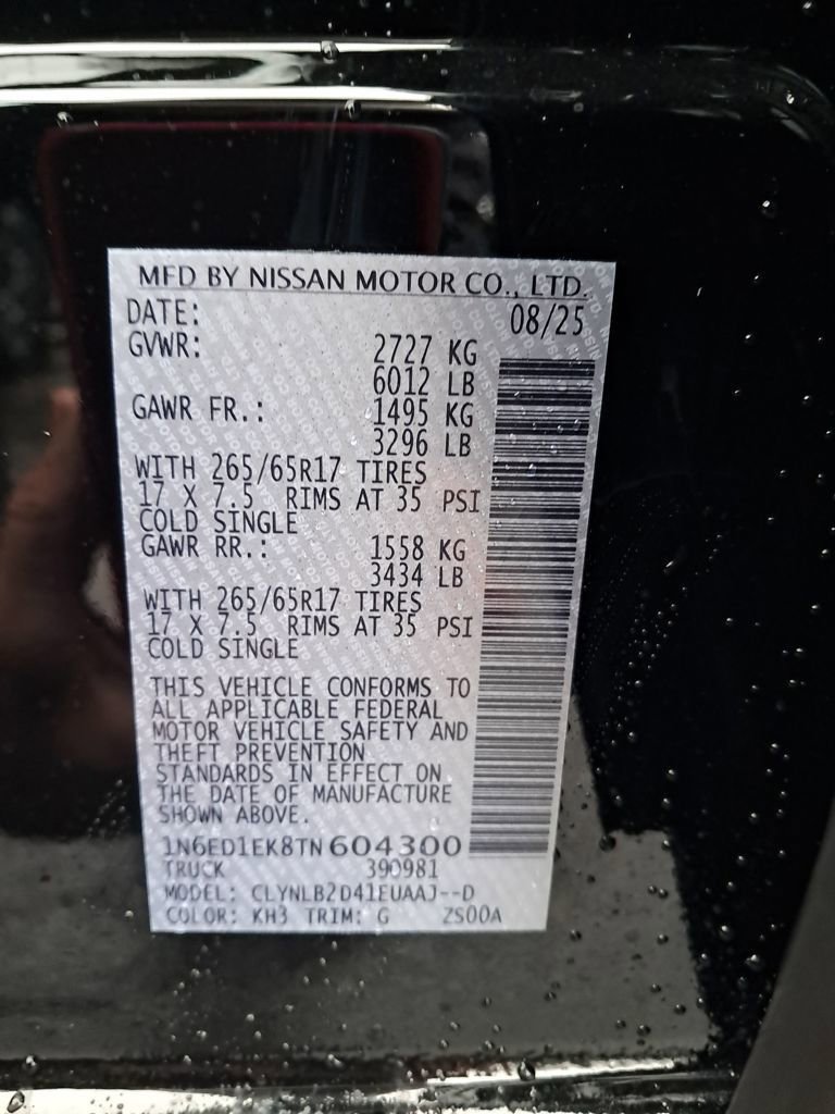 New 2026 Nissan Frontier SV w/ All-Weather Content Package image 31