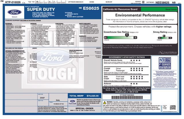 Used 2022 Ford F250 Lariat w/ Lariat Value Package AWD/4WD image 7