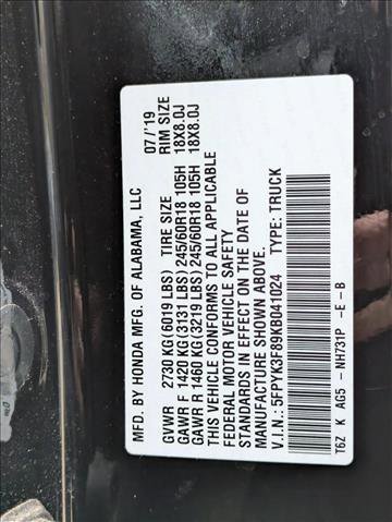 Used 2019 Honda Ridgeline Black Edition image 26