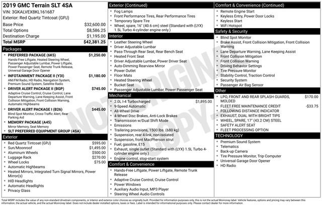 Used 2019 GMC Terrain SLT w/ Preferred Package image 33