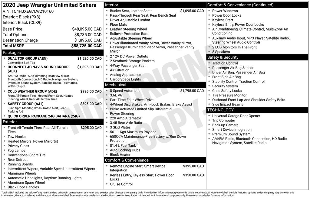 Used 2020 Jeep Wrangler Unlimited Sahara w/ Dual Top Group image 34